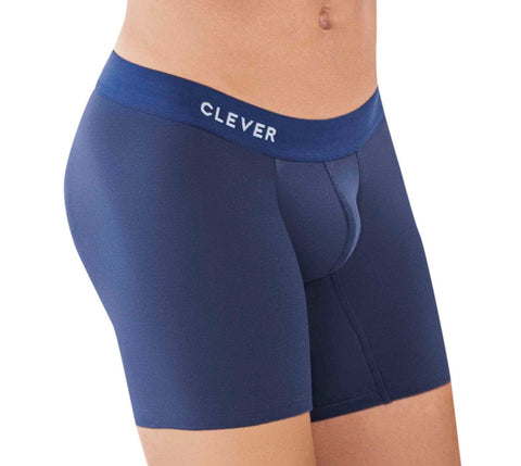 Clever Moda Caribbean Long Boxer Cotton Dark Blue Men's Underwear