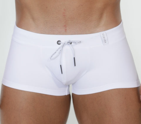 Clever Moda Paradise Swim Boxer White