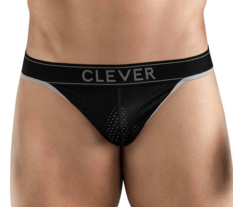 Clever Moda Ambar Thong Black Men's Underwear