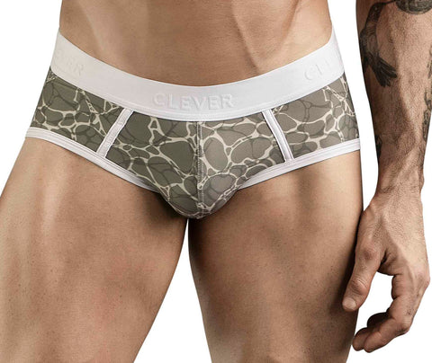 Clever Moda Mar Piping Brief Grey Men's Underwear