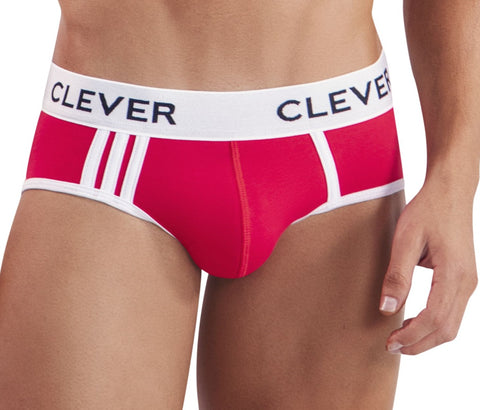 Clever Moda Clever Piping Brief Red Men's Underwear