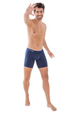 Clever Moda Caribbean Long Boxer Cotton Dark Blue Men's Underwear