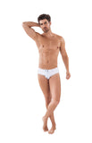 Clever Moda Swim Brief Bahia White Men's Swimwear