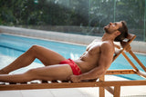 Clever Moda Malibu Swimsuit Brief Red Men's Underwear