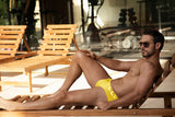 Clever Moda Malibu Swimsuit Brief Yellow Men's Underwear