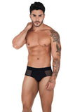 Clever Moda Caspian Piping Brief Black Men's Underwear