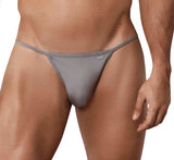 Clever Moda Destellos Brief Bikini Silver Men's Underwear