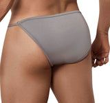 Clever Moda Destellos Brief Bikini Silver Men's Underwear