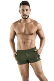 Clever Moda Ocean Mini Short Green