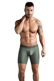 Clever Moda Masculine Long Boxer Green Men's Underwear