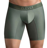 Clever Moda Masculine Long Boxer Green Men's Underwear