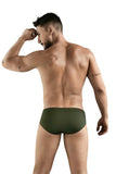 Clever Moda Valencia Swimsuit Brief Green Men's Swimwear