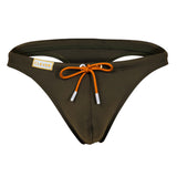 Clever Moda Swimsuit Thong Green Men's Swimwear