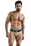 Clever Moda Wave Swimsuit Brief Blue Men's Swimwear