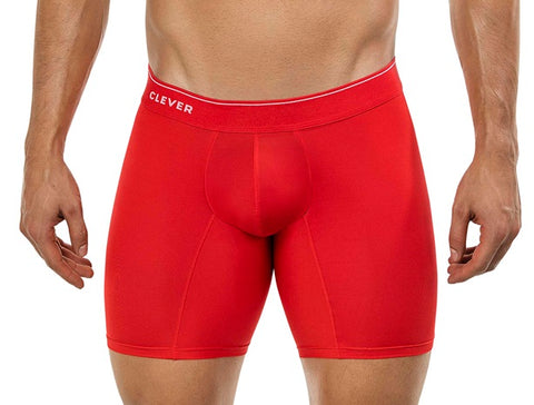 Clever Moda Atena Long Boxer Red Men's Underwear