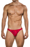 Clever Moda Helion Thong  Red Men's Underwear