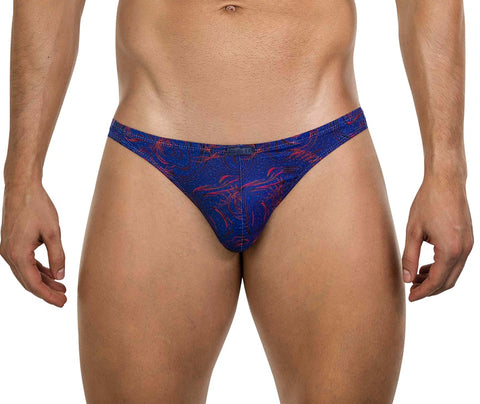 Clever Moda Helion Thong  Blue Men's Underwear