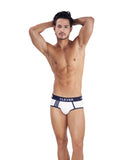 Clever Moda Clever Piping Brief White Men's Underwear
