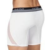 Clever Moda Long Boxer Cautious White Men's Underwear