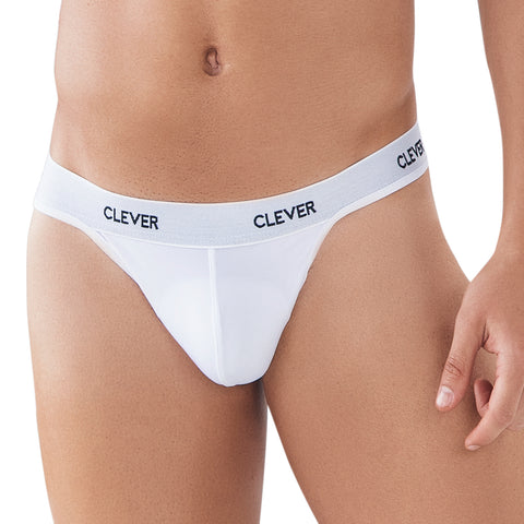 Clever Moda Thong Venture White Men's Underwear