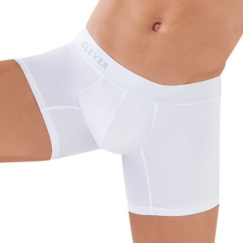 Clever Moda Boxer Classic Match White Men's Underwear