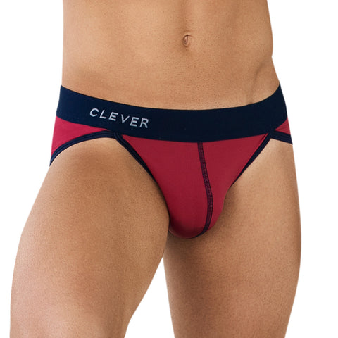 Clever Moda Brief Simple Grape Men's Underwear