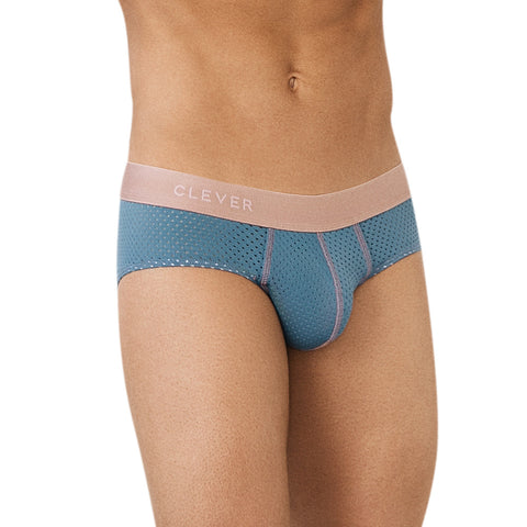 Clever Moda Classic Brief Line Grey Men's Underwear