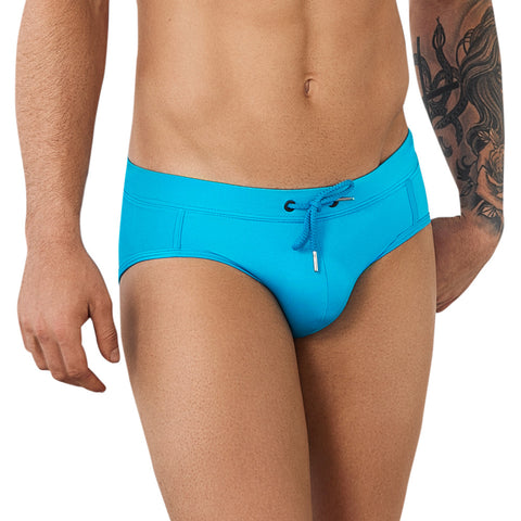 Clever Moda Swim Brief Tropic Blue Men's Swimwear